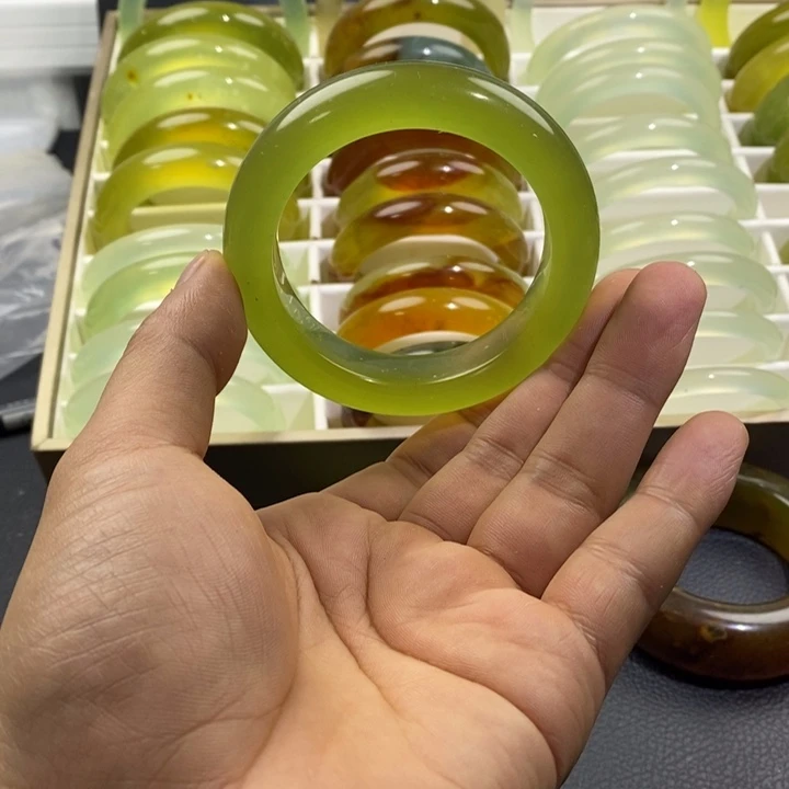 蛇纹石玉合金手镯56