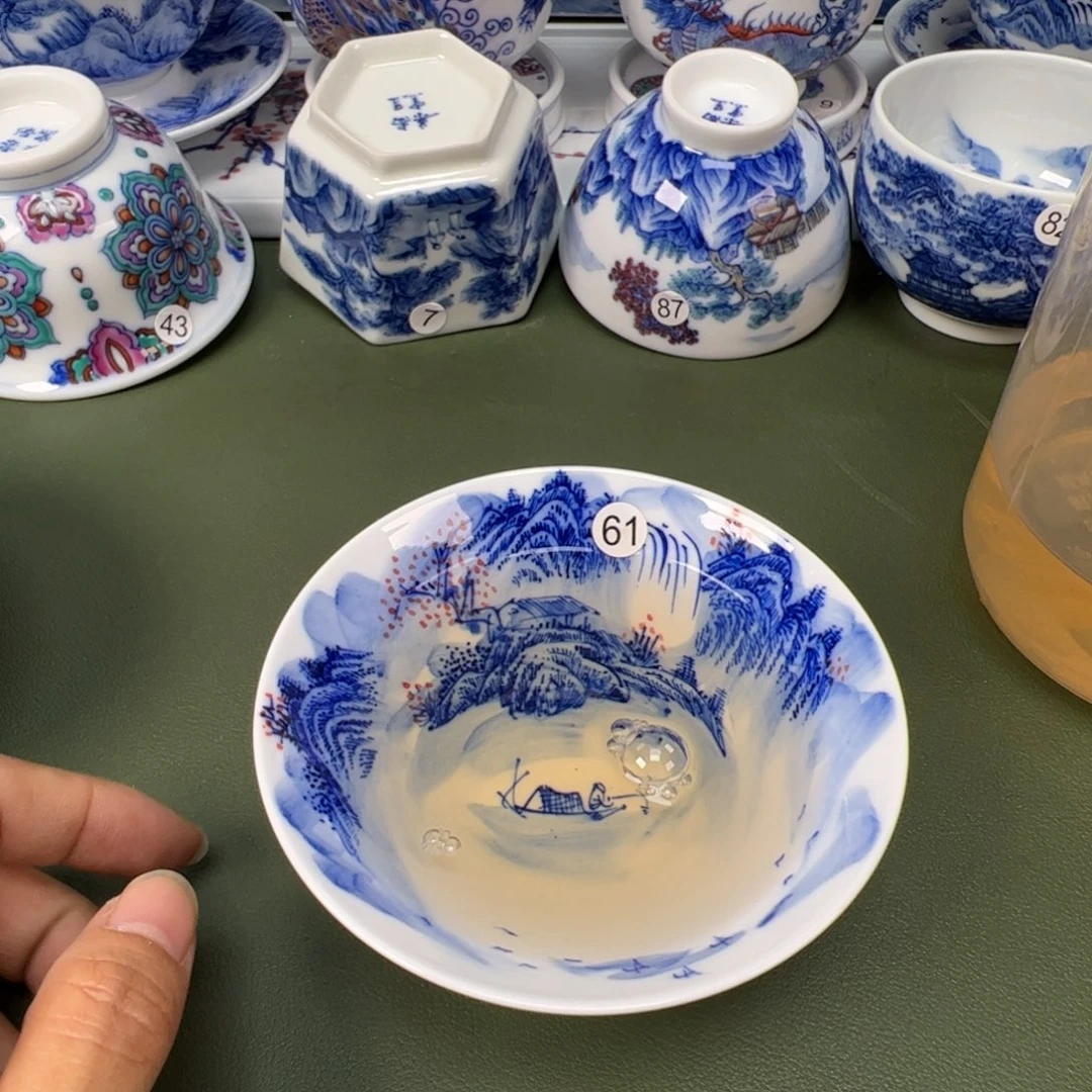 陶瓷景德镇纯手工纯手绘茶具木木61