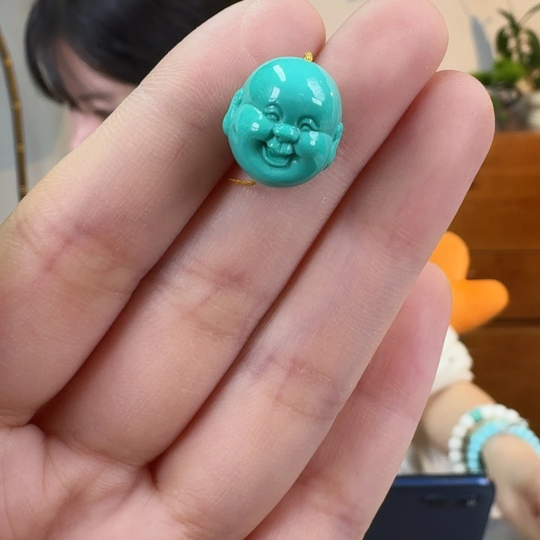 绿松石未镶嵌挂件