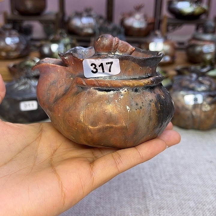 裸柴烧陶瓷手工茶器