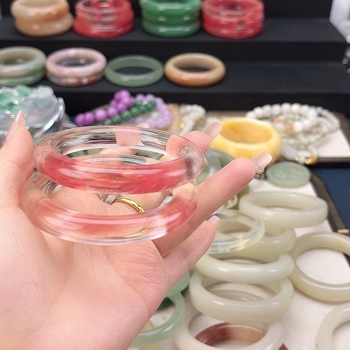石英石非金属红兔毛