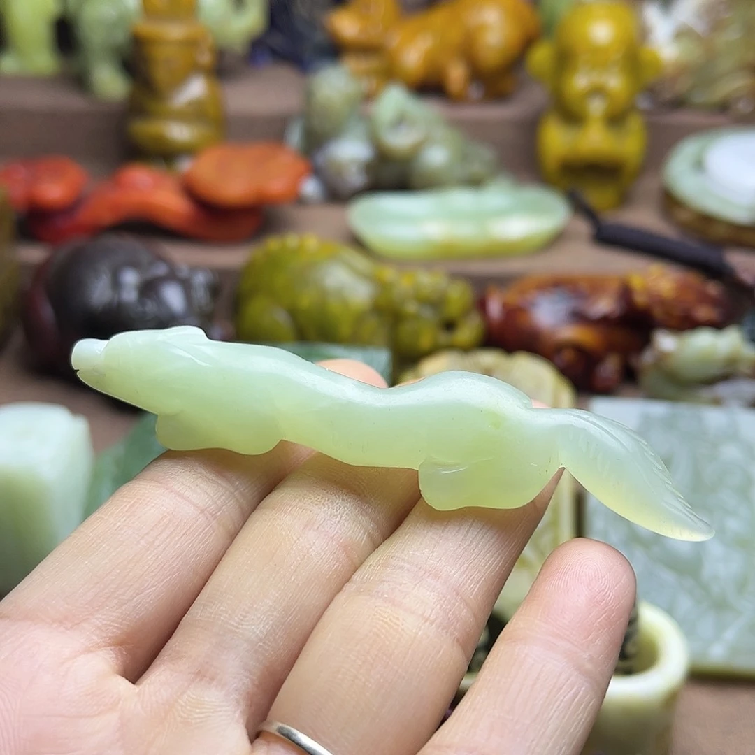 白玉菩提吊坠163。。