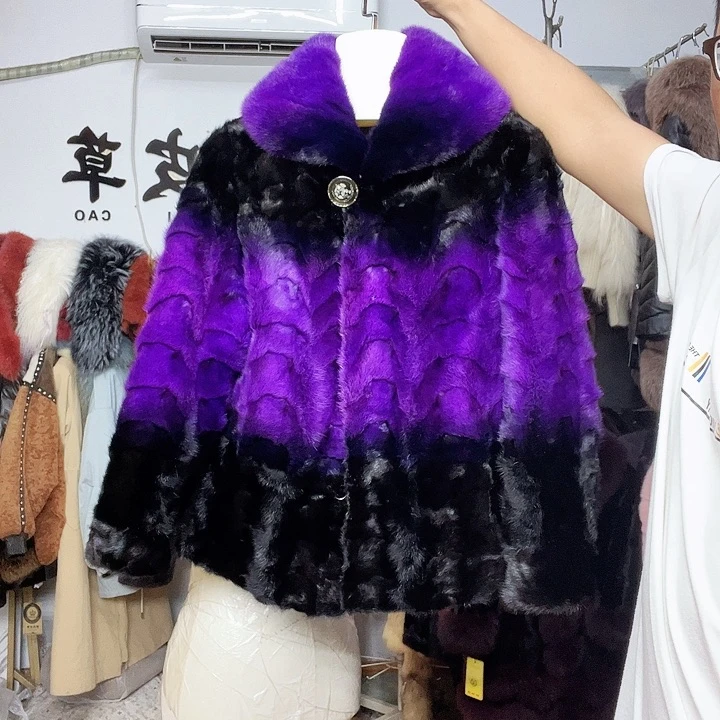 商场断码女士拼貂衣服