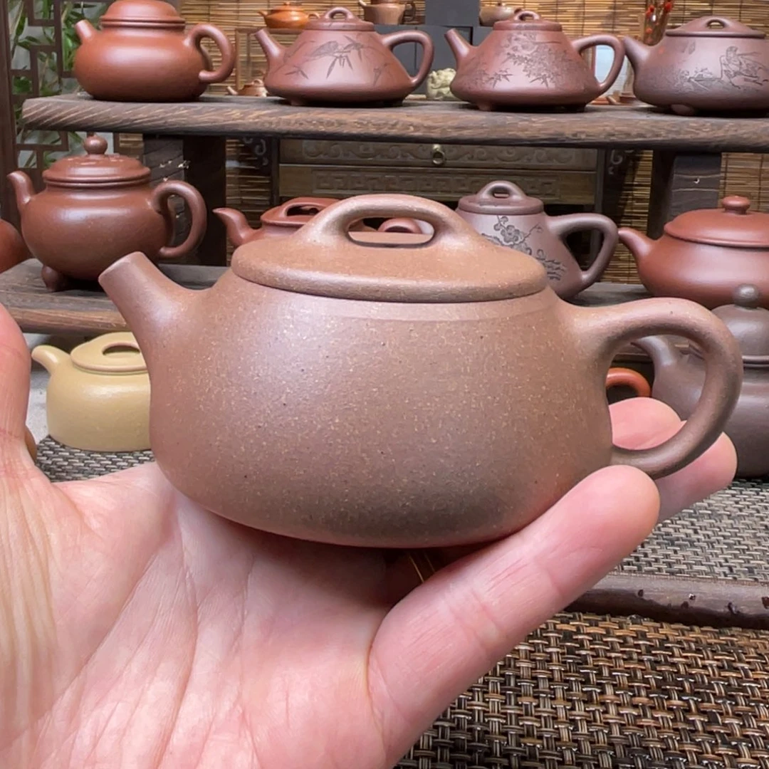 紫砂茶壶宜兴原矿紫砂手工制全120