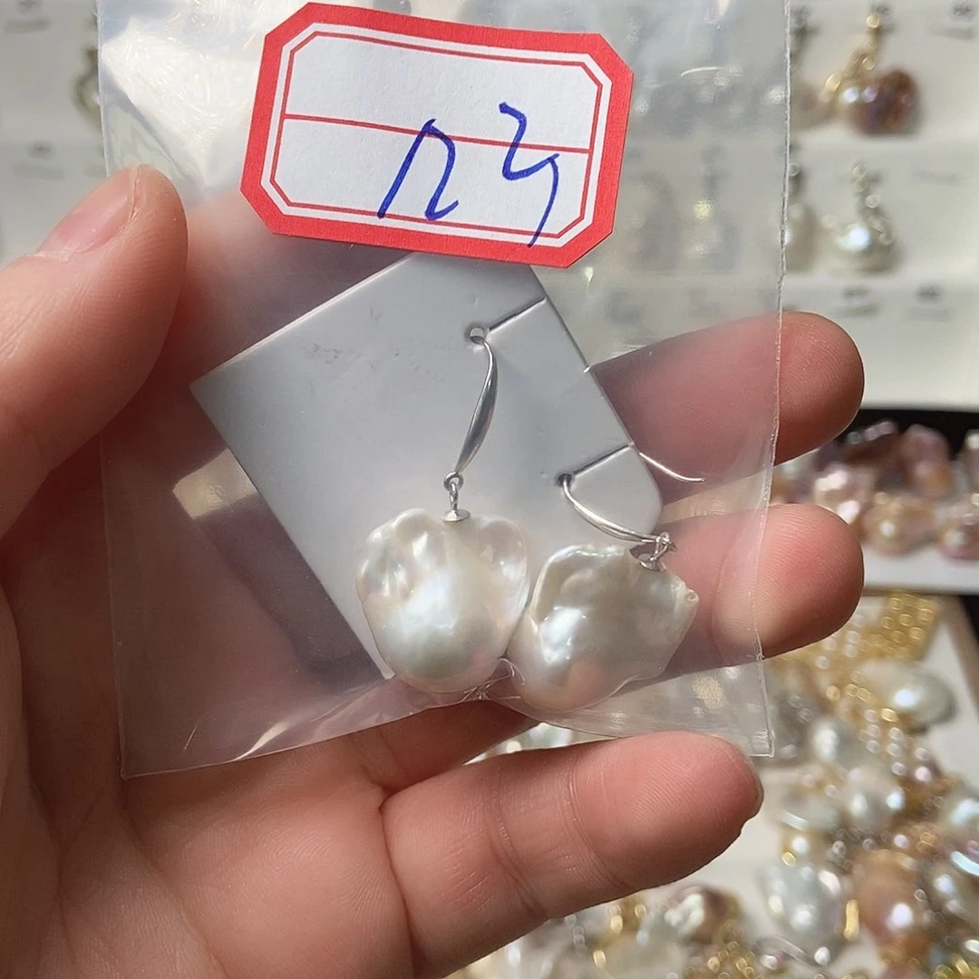 淡水珍珠吊坠银S925镶嵌