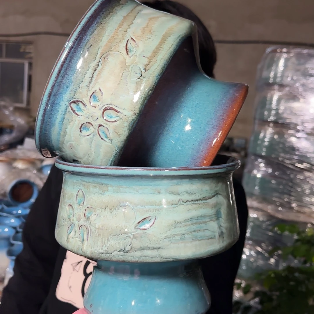 花盆紫砂高17口21