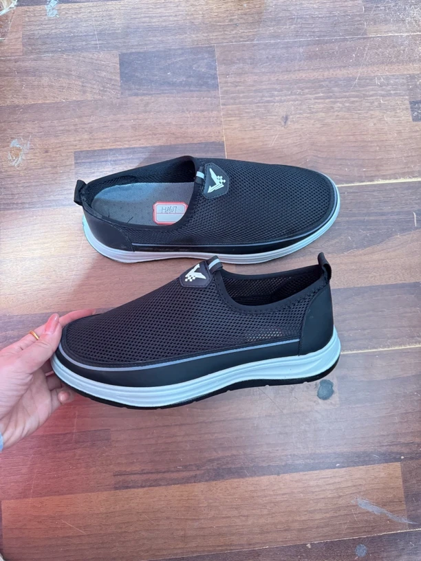 H8807超轻双色高档男网鞋