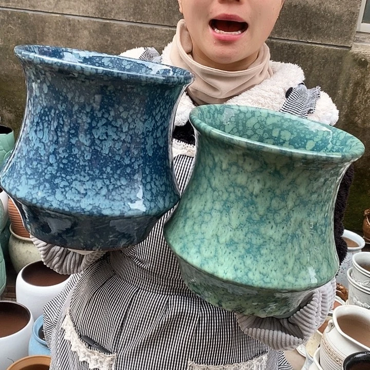 紫砂花盆正品口20高20