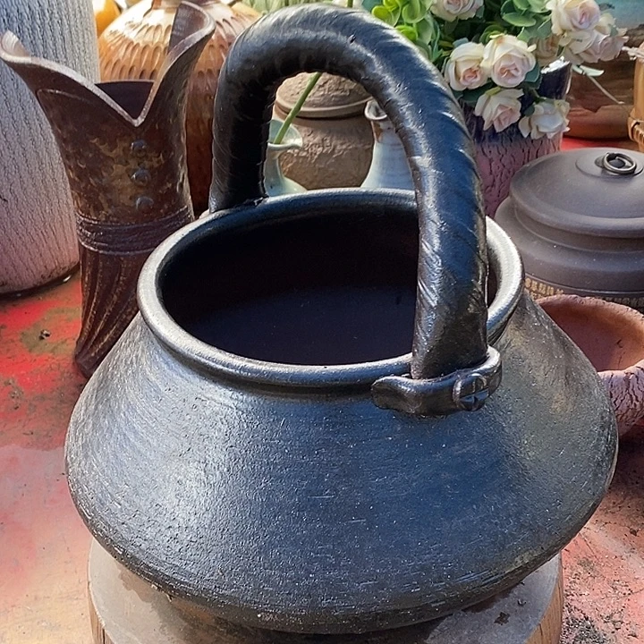 花盆紫砂直19深18手工处理