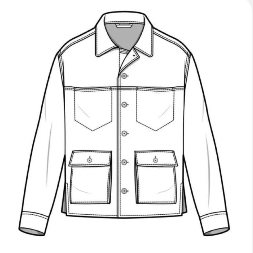 小蒙灰色男士袖口毛毡长袖