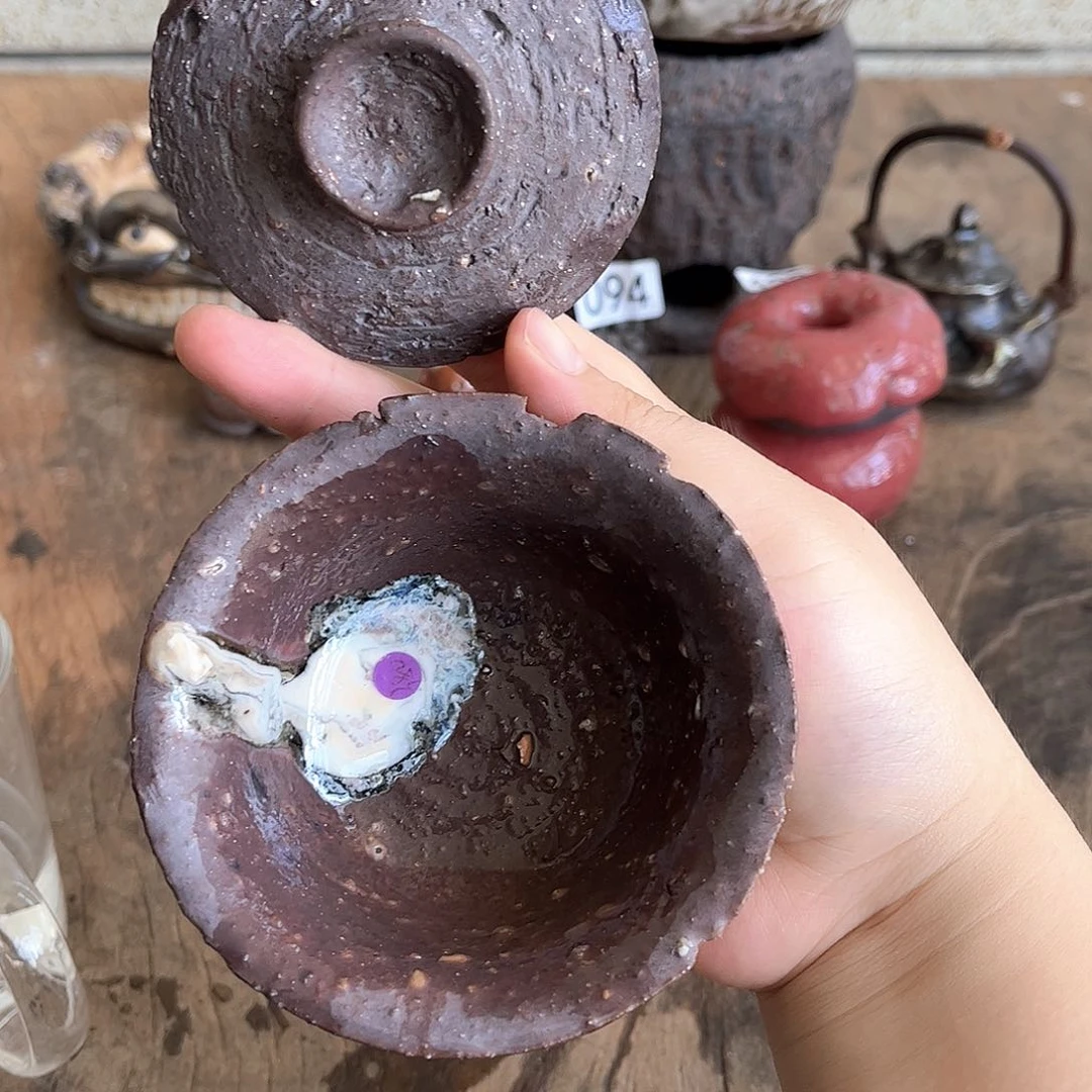 裸烧小盖碗一一一125