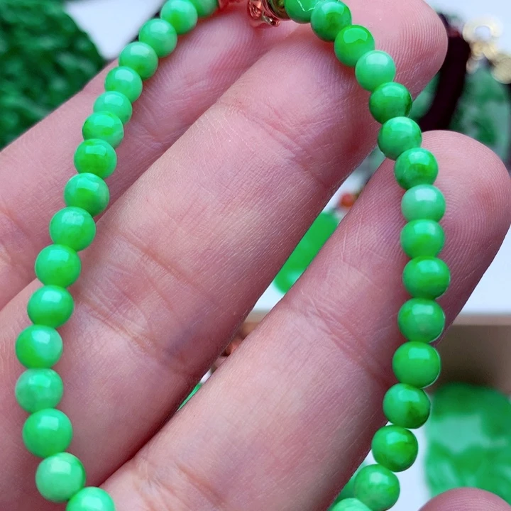 翡翠未镶嵌手链手串