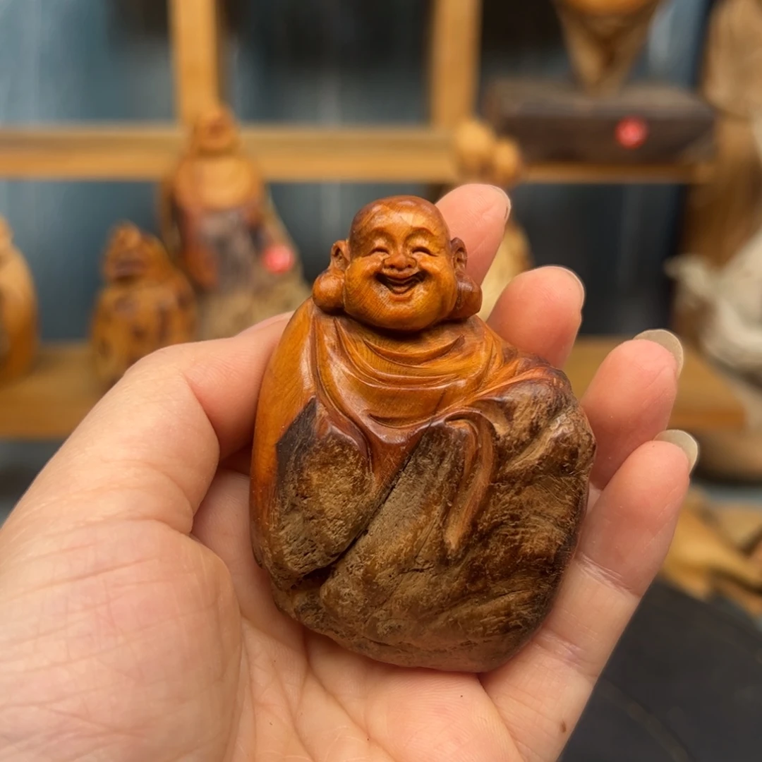 木用****9崖柏木摆件手把件