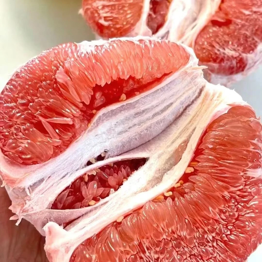 福建红芯柚子(扒皮/盒)同城拍(扒皮碎块，白丝介意勿拍)甜口