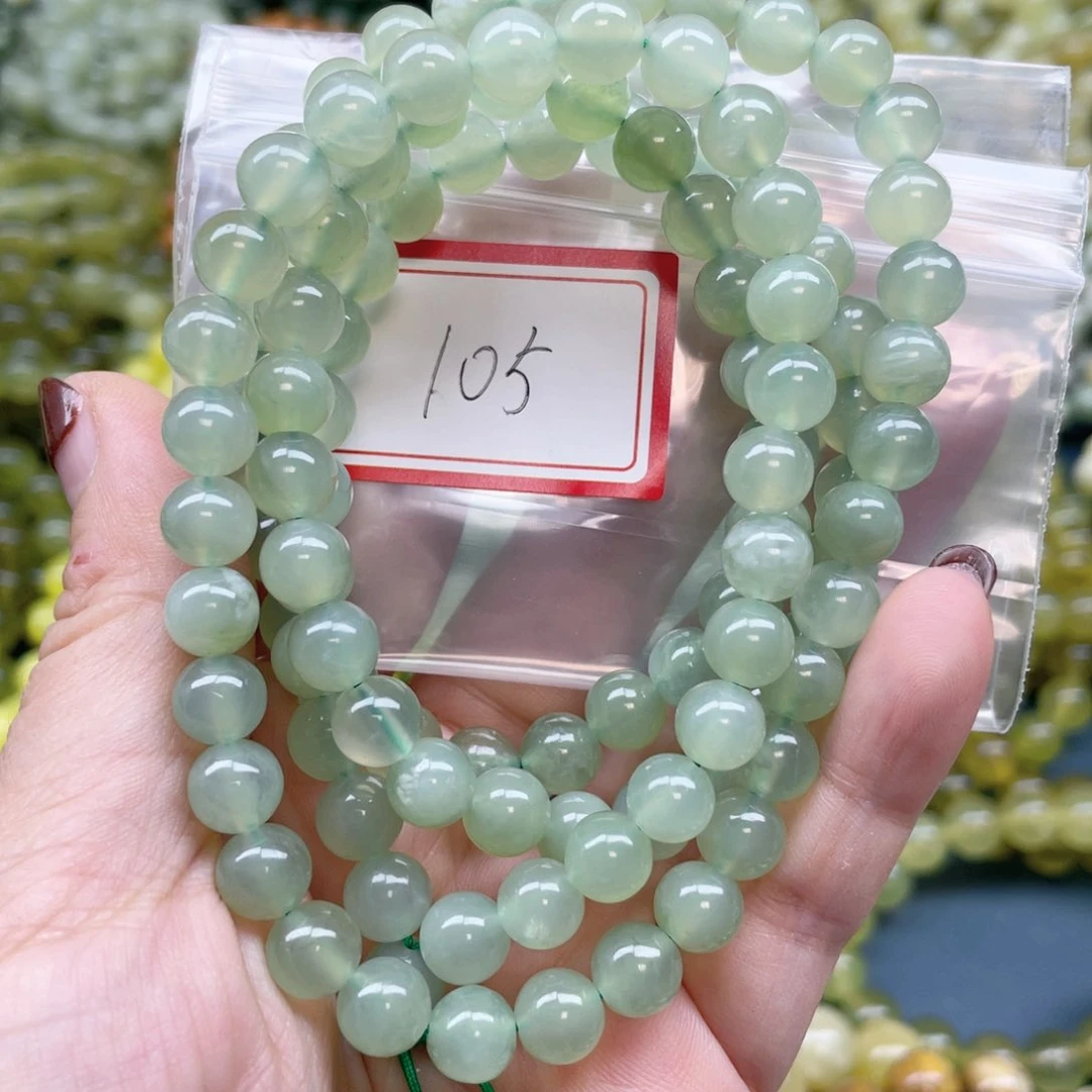 未镶嵌蛇纹石玉手链