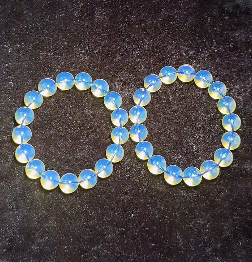 【齐福珠宝】2/12-5/12mm天然琥珀7A蓝珀圆珠手串（多样性发其一）