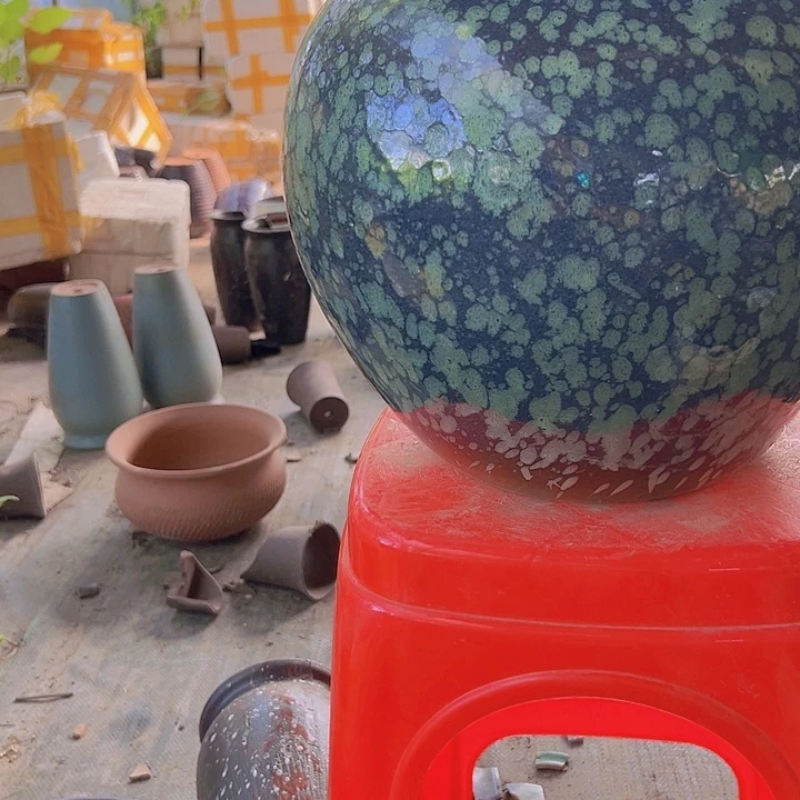 紫砂花盆口径 24高度27