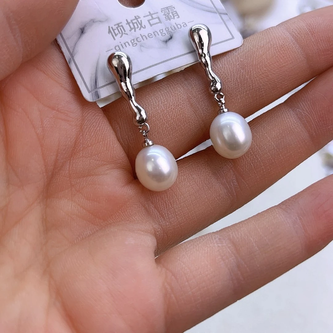 银S925镶嵌淡水珍珠项链定制152