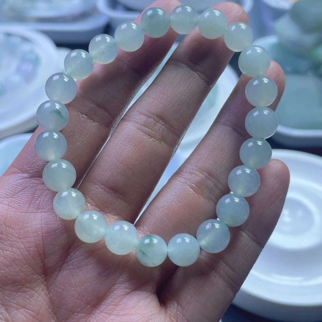 翡翠未镶嵌手链随型手串