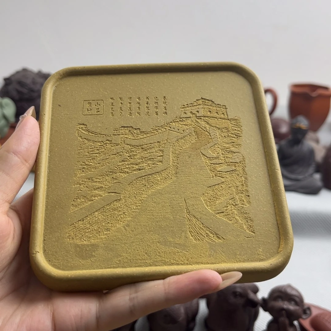 紫砂茶宠果*炭紫砂茶宠