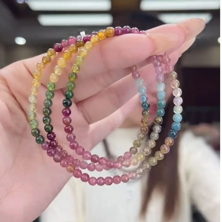 01511816碧玺/未镶嵌4mm+碧玺多圈16多样性发货