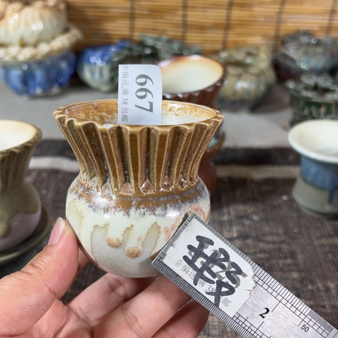 陶瓷瑕疵景德镇手工花盆口6