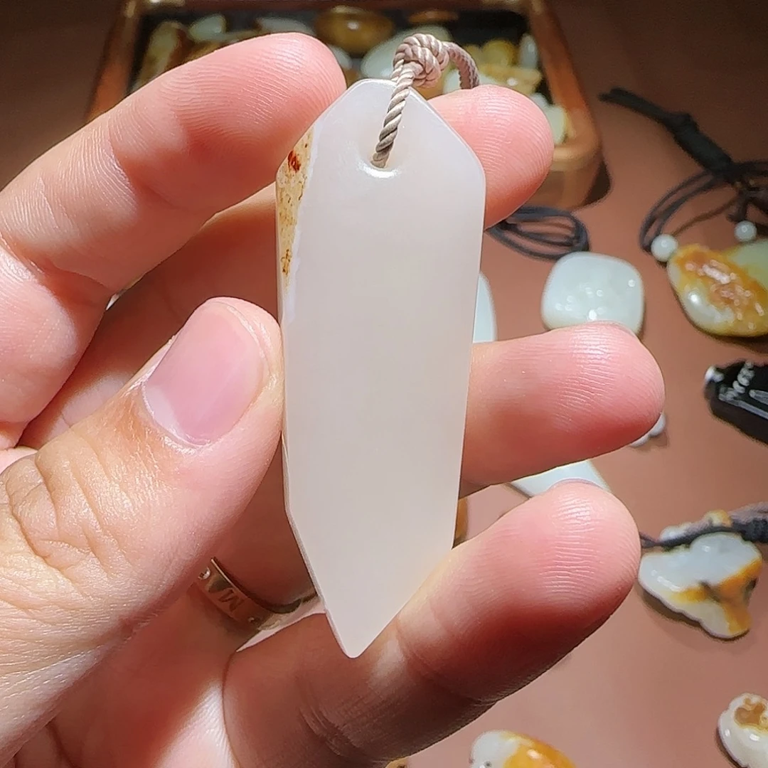 定制和田玉冯*烦籽藕粉玉碎