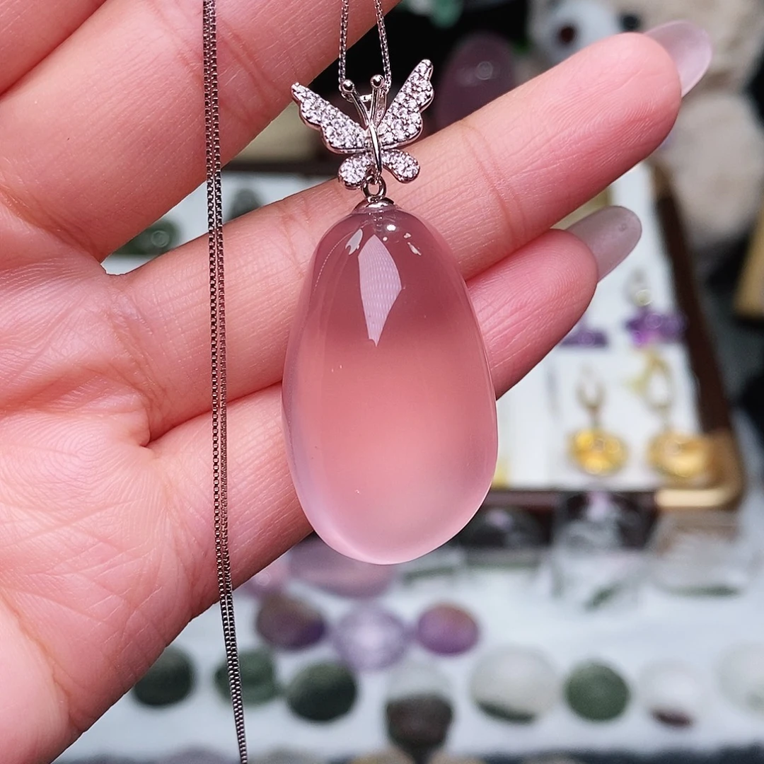 银S925镶嵌水晶吊坠(赠链)