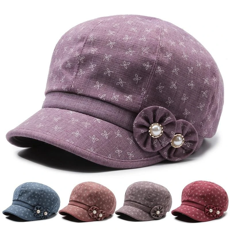 中老年人适合老太太的帽子女春秋天妈妈薄款奶奶婆婆鸭舌帽老人帽