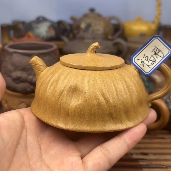 茶壶紫砂仿生矮莲蓬老段泥150c
