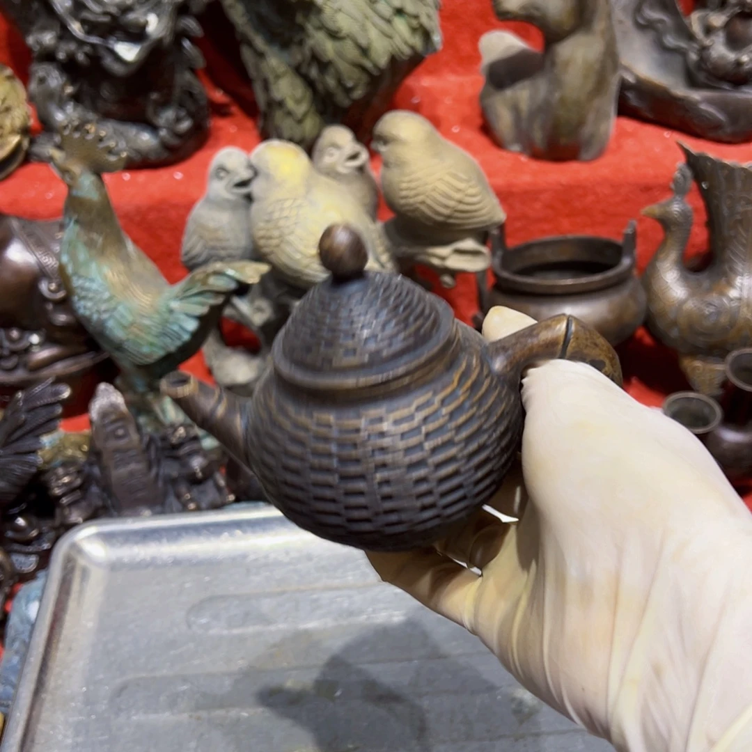 黄铜摆件，文房摆件