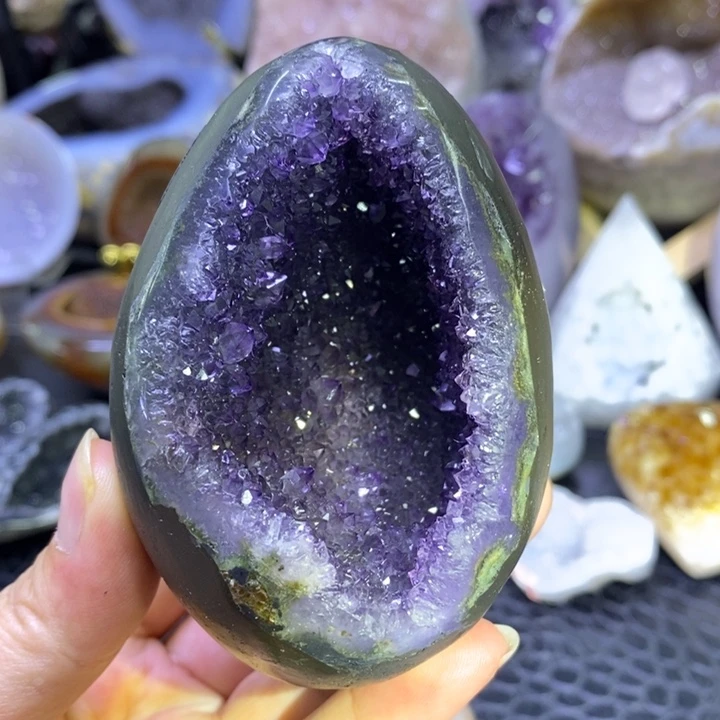 紫晶龙蛋未镶嵌水晶