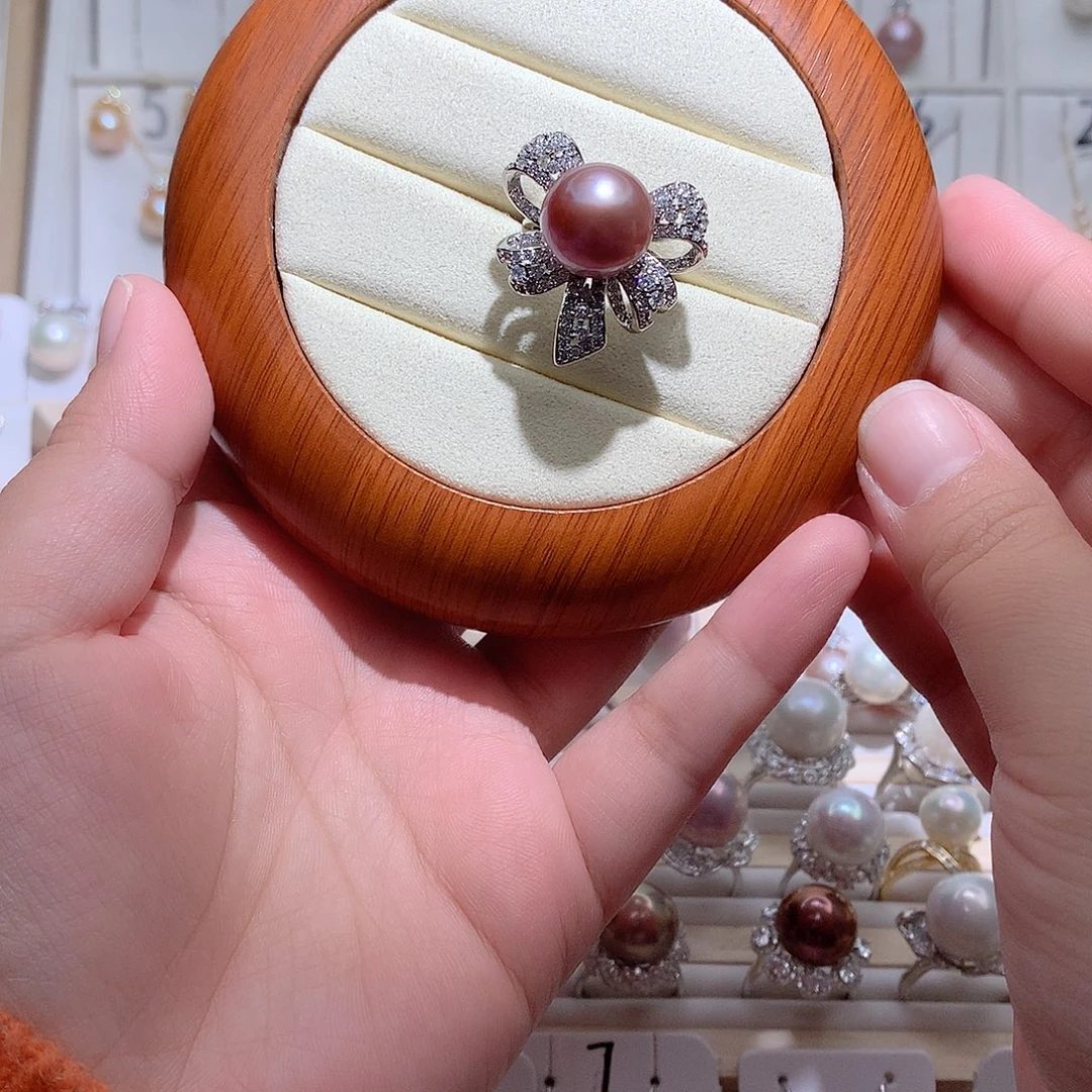 淡水珍珠戒指未镶嵌CC13.5mm