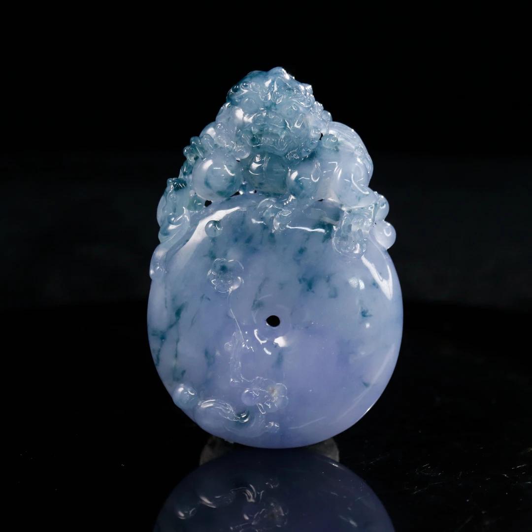 FC61天然缅甸翡翠A货平安扣/400094/保利厦门拍卖