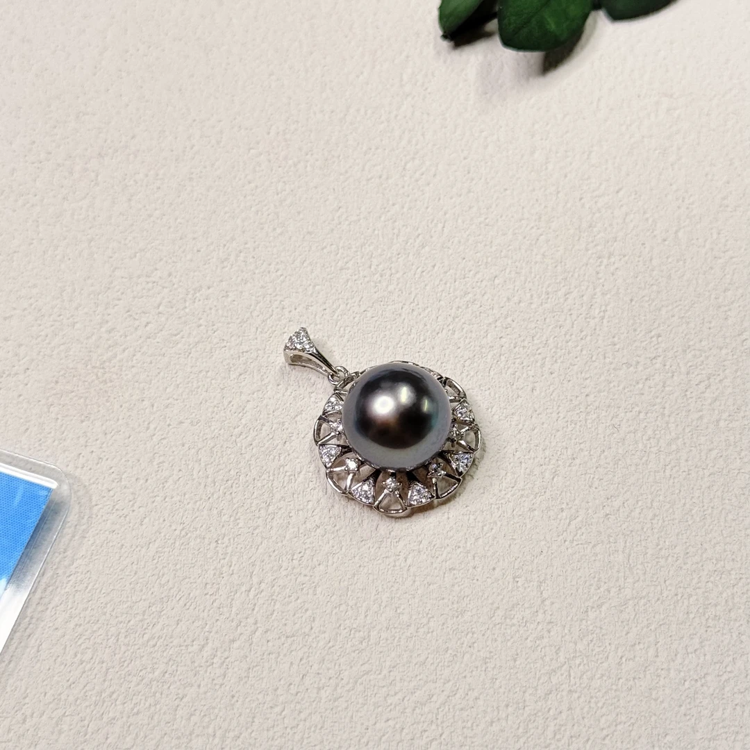 全新未使用  【六六中古】孤品海水珍珠s925吊坠ew714带链珠卡11