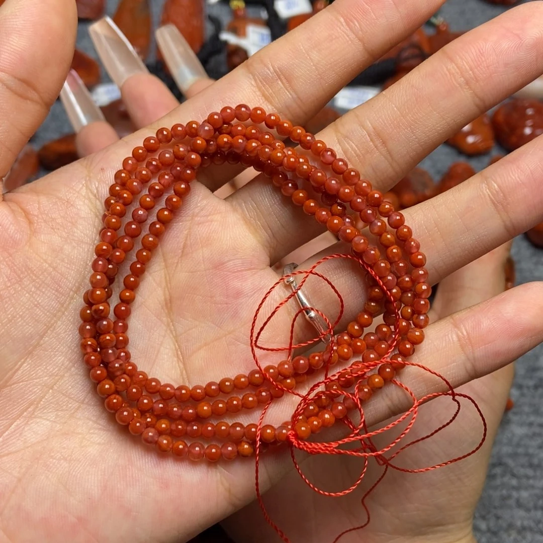 手串未镶嵌南红玛瑙3mm