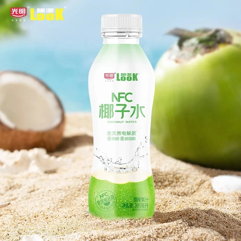 光明噜渴NFC椰子水植物蛋白饮料 0添加纯天然椰子水380ml瓶装