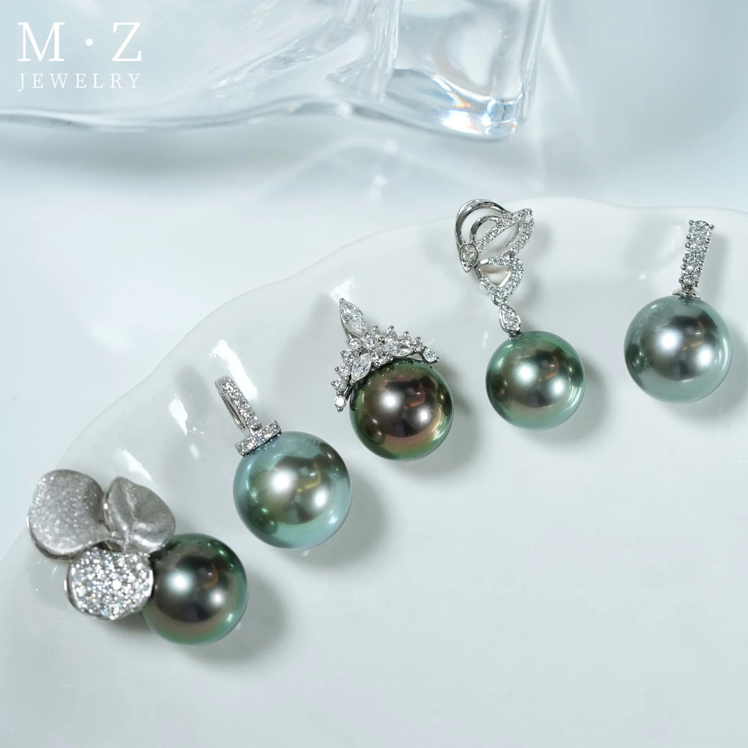 美珍真美珍真【18K金大溪地黑珍珠吊坠】海水珍珠 （多样性发其一）