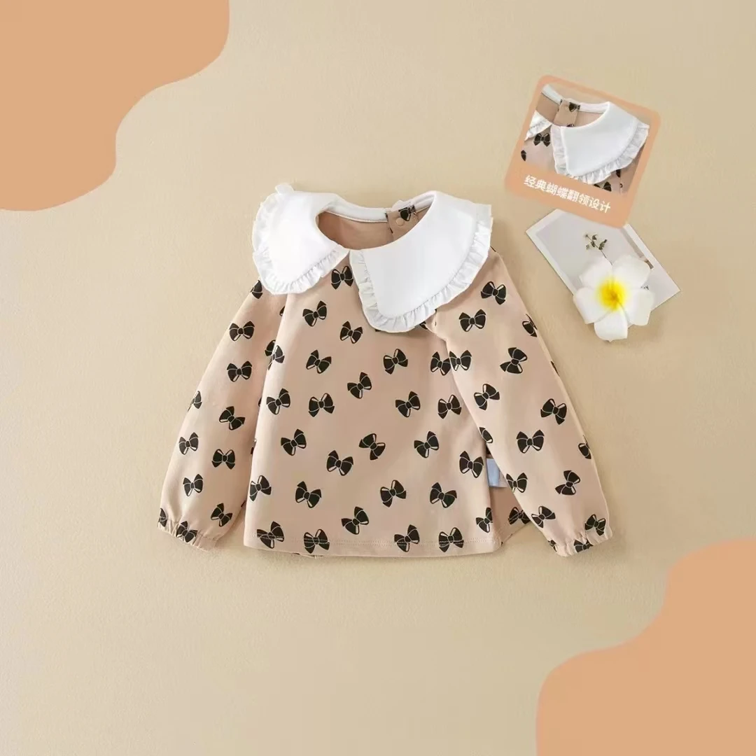 82323384咖色蝴蝶结卫衣