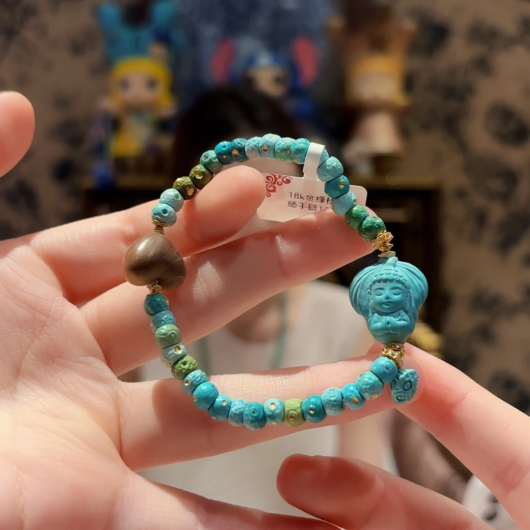 未镶嵌绿松石手链手串