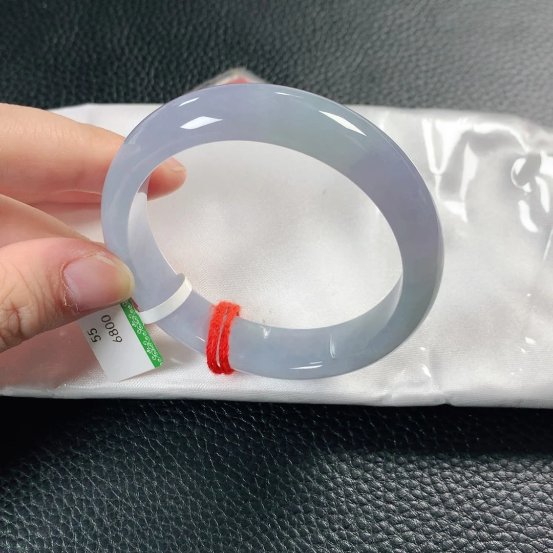 翡翠手镯未镶嵌缅甸天然翡翠手镯55圈口