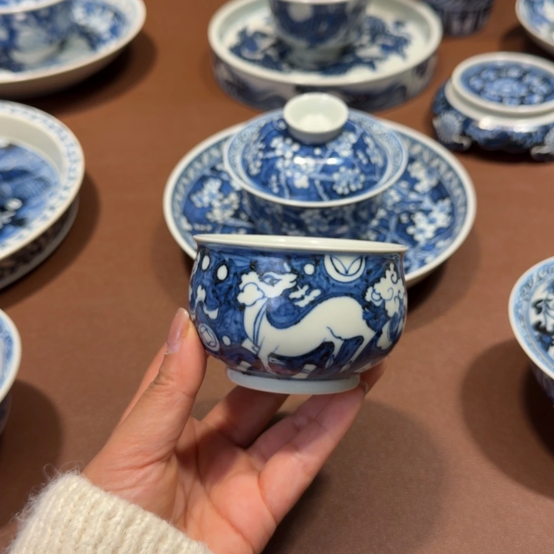 手工手绘茶具微瑕