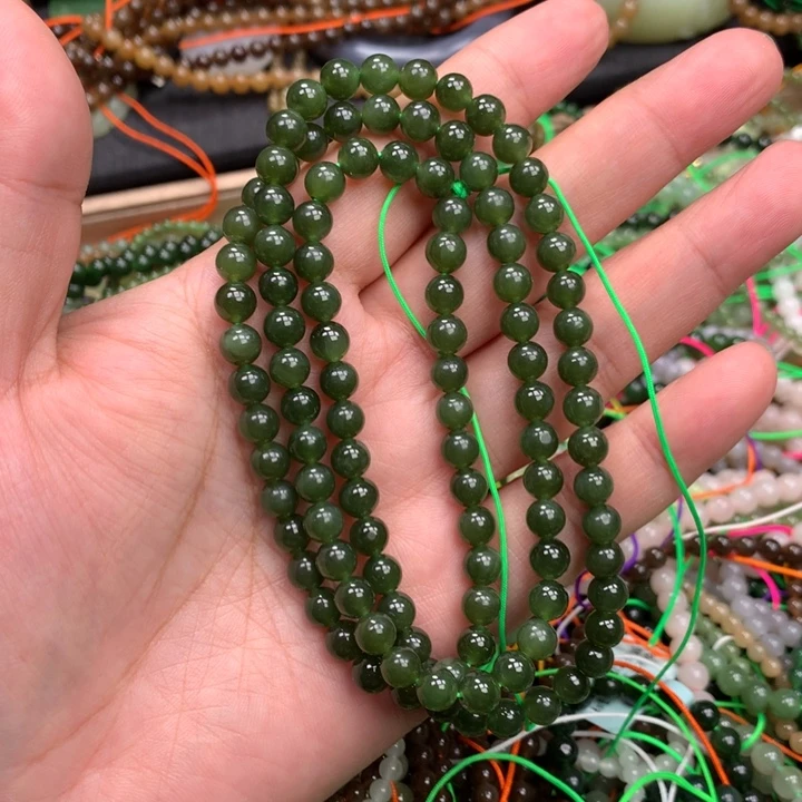 和田玉未镶嵌手链44