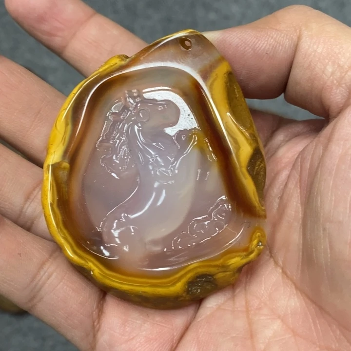 玛瑙/玉髓吊坠(不含链)未镶嵌