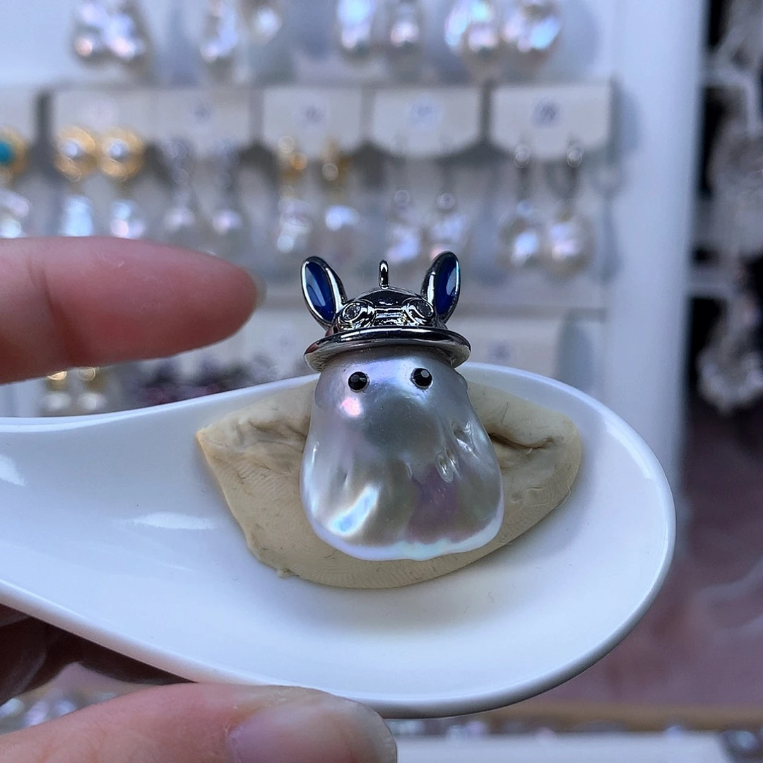 合金耳饰淡水珍珠特价吊坠730