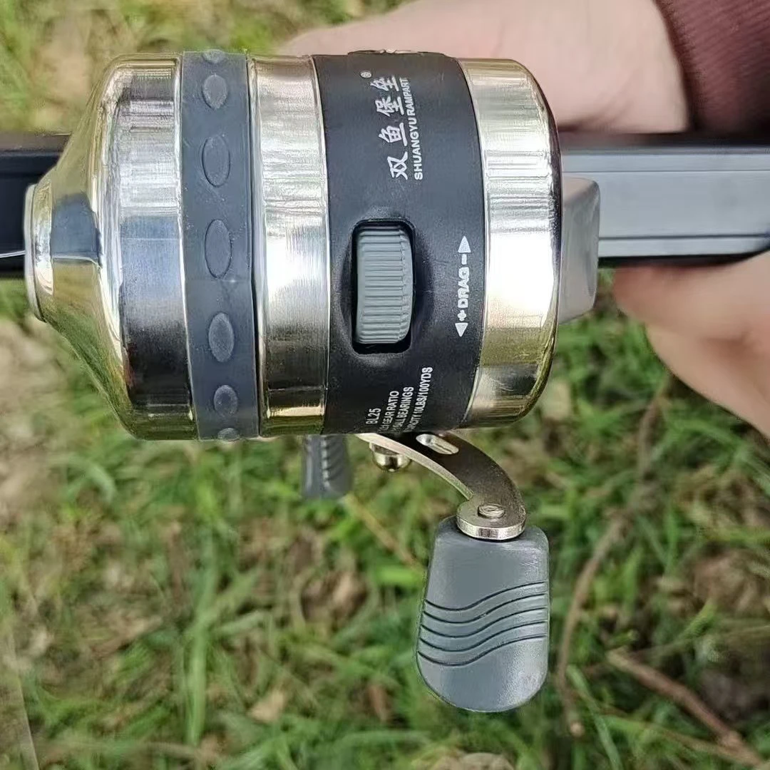 全自动身寸鱼轮一体金属封闭内置黑坑水库河流好用全套年年有鱼