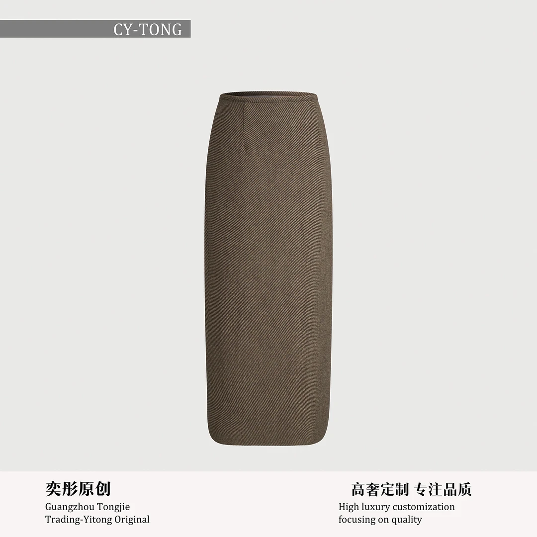 【彤姐原创】冬季设计师款气质轻奢女士半身裙W24D089