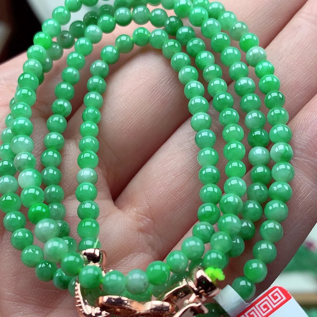 翡翠未镶嵌毛衣链翡翠