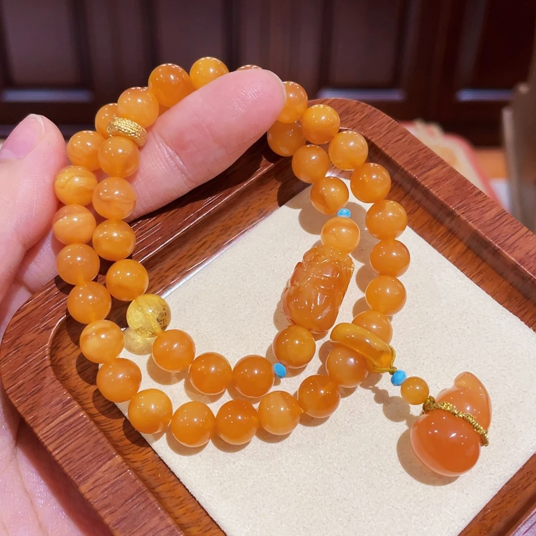 蜜蜡手链未镶嵌手串