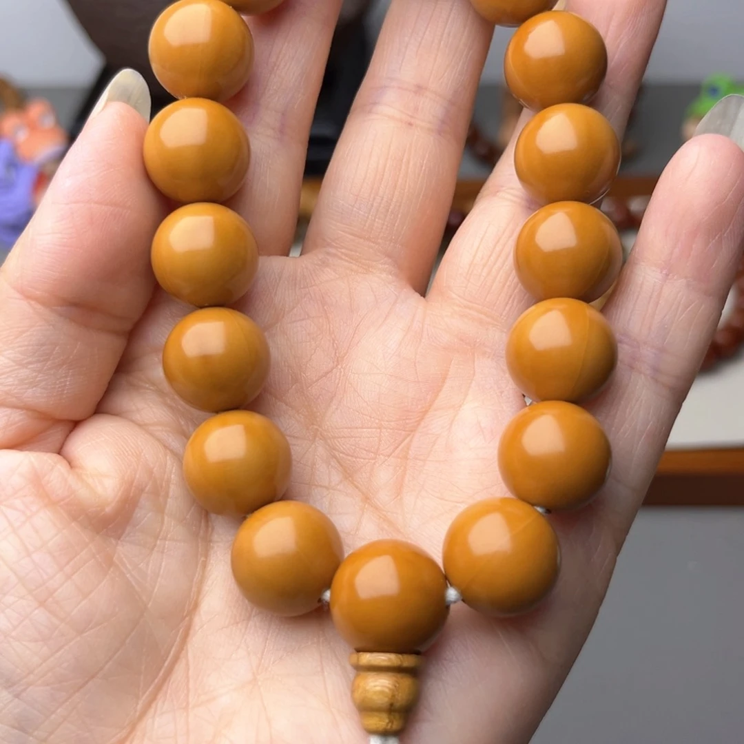 核桃手串/手链正圆光珠